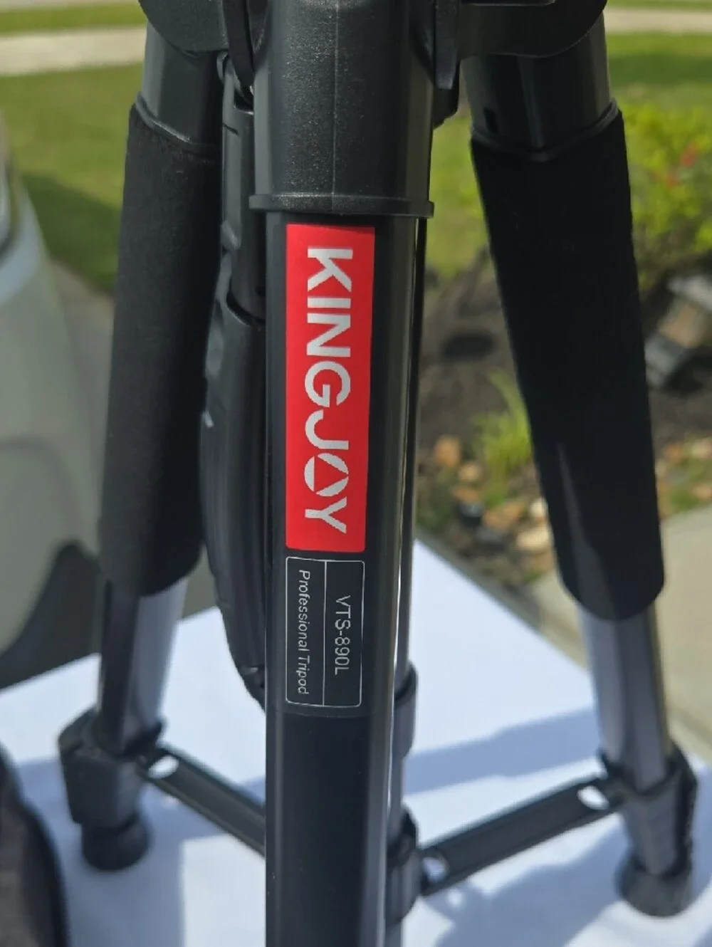 Black Camera Tripod with Quick-Release Head